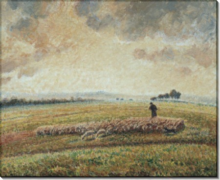 Пейзаж с стадом баранов, 1902 - Писсарро, Камиль