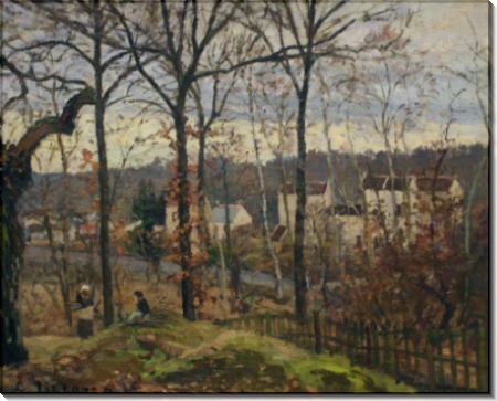 Лувесьен, зимний пейзаж, 1870 - Писсарро, Камиль