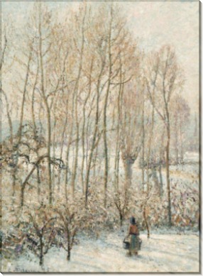 Утро, солнечный эффект, зима, 1895 - Писсарро, Камиль