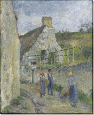 Мощеные улицы в Валермейле, Овер-сюр-Уаз, 1890 - Писсарро, Камиль