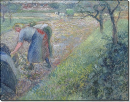 Работающие крестьяне, Понтуаз, 1880 - Писсарро, Камиль