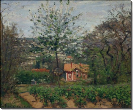 Розовый дом, 1870 - Писсарро, Камиль