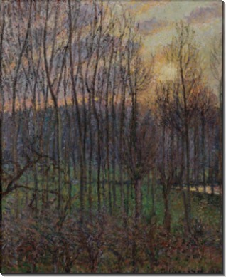 Тополя, закат в Эрани, 1894 - Писсарро, Камиль