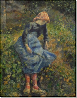 Пастушка, 1881 - Писсарро, Камиль