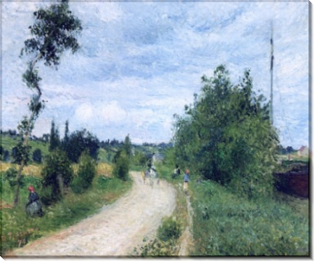 Дорога в  Овер, Понтуаз, 1879 - Писсарро, Камиль