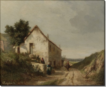 Дом у Дороги Кампань, 1856 - Писсарро, Камиль