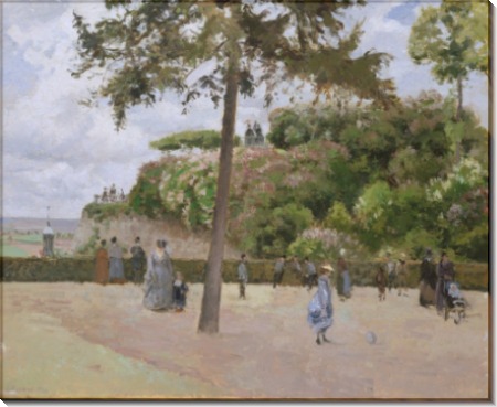 Сквер в Понтуазе, 1874 - Писсарро, Камиль