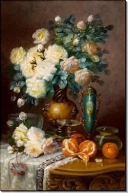 Белые розы, апельсины, и фарфоровая урна - Карлье, Макс 
