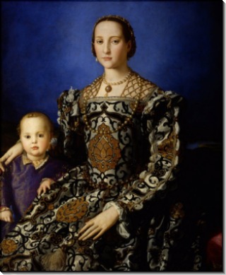Портрет Элеоноры Толедо с сыном Джованни - Бронзино, Аньоло