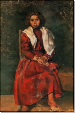 Молодая девушка с босыми  ногами, 1895 - Пикассо, Пабло