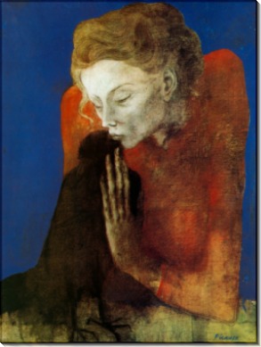 Женщина с вороной, 1904 - Пикассо, Пабло