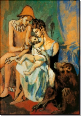 Семья акробатов с обезьянами, 1905 - Пикассо, Пабло