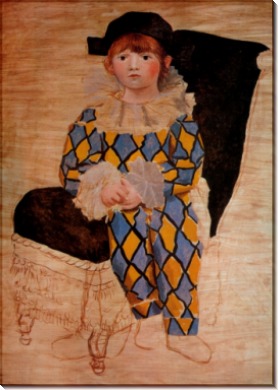 Поль как Арлекин, 1924 - Пикассо, Пабло