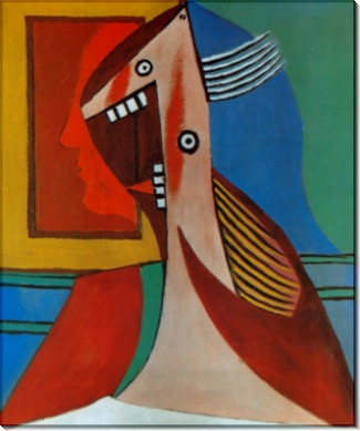 Бюст женщины и автопортрет, 1929 - Пикассо, Пабло
