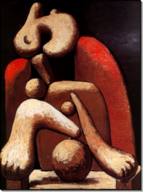 Женщина с красным креслом, 1932 - Пикассо, Пабло