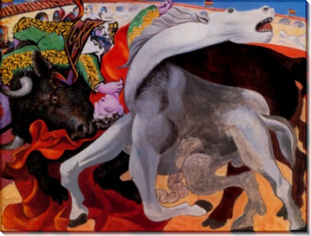 Бой быков, смерть тореро, 1933 - Пикассо, Пабло