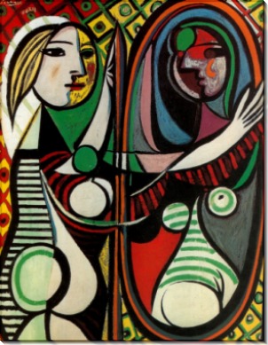 Девушка перед зеркалом, 1932 - Пикассо, Пабло