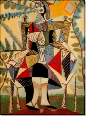 Женщина, сидящая в саду, 1938 - Пикассо, Пабло