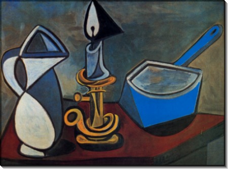 Кувшин, подсвечник и эмалированная кастрюля,1945 - Пикассо, Пабло