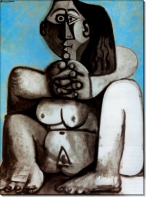 Обнаженная женщина на  корточках - Пикассо, Пабло