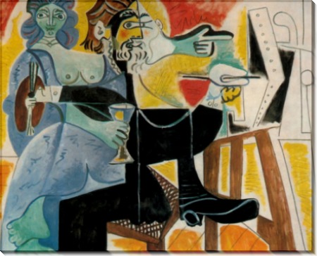 Рембрандт и Саския, 1963 - Пикассо, Пабло