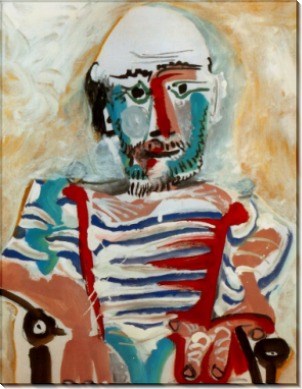 Сидящий человек, автопортрет, 1965 - Пикассо, Пабло