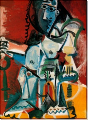 Обнаженная женщина, сидящая в кресле, 1965 - Пикассо, Пабло