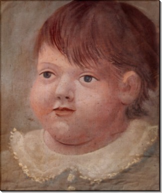 Портрет Павла, ребенка с белым воротничком, 1922 - Пикассо, Пабло