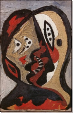 Лица на синем, 1926 - Пикассо, Пабло