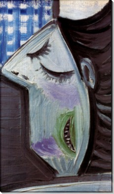 Голова брюнетки, 1943 - Пикассо, Пабло