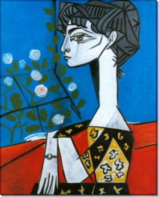 Жаклин с цветами, 1954 - Пикассо, Пабло