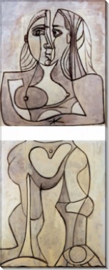 Обнаженная в двух частях, 1958 - Пикассо, Пабло