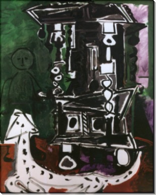 Буфет в Вовенарге (Буфет Генри II с собакой и креслом), 1959 - Пикассо, Пабло