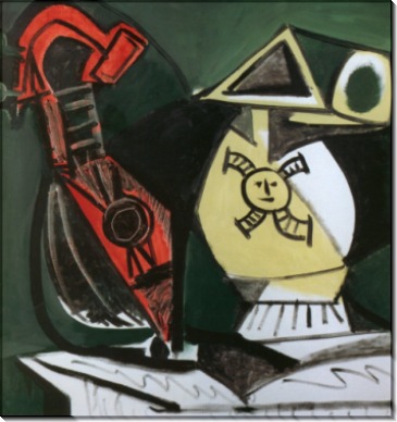 Композиция с мандолиной, 1959 - Пикассо, Пабло