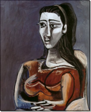 Сидящая женщина в кресле (Жаклин), 1962 - Пикассо, Пабло