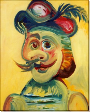человек с усами, 1971 - Пикассо, Пабло