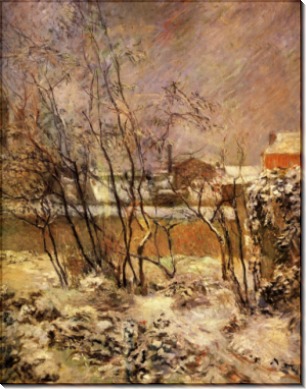 Снег на  улице  Каркель, 1882 - Гоген, Поль 