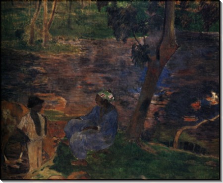 На берегу пруда, 1887 - Гоген, Поль 