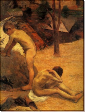 Юные купальщики Бретона, 1888 - Гоген, Поль 