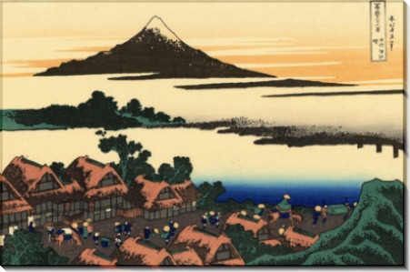 Рассвет на Исава в провинции Кай - Кацусика, Хокусай