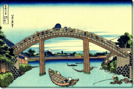 Мост Фукагава - Кацусика, Хокусай