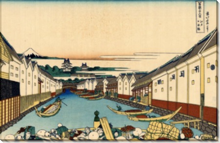 Нихонбаши мост в Эдо - Кацусика, Хокусай