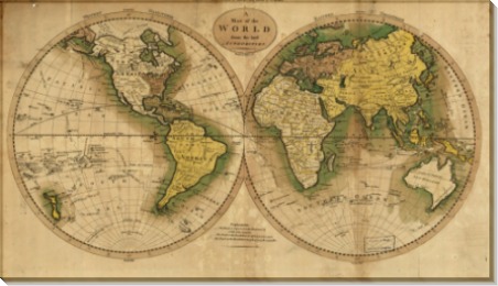 Карта мира. 1795