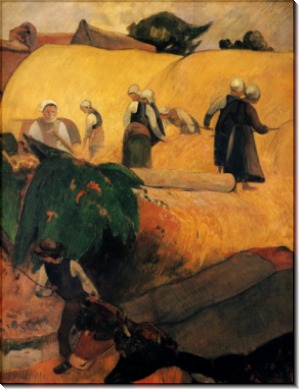Урожай в Бретани, 1889 - Гоген, Поль 