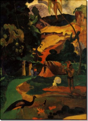 Пейзаж с павлином, 1892 - Гоген, Поль 