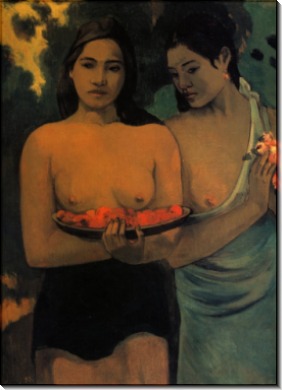 Две таитянки, 1899 - Гоген, Поль 
