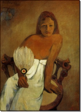 Девушка с веером, 1902 - Гоген, Поль 