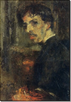 Маленький портрет художника известный как маленькая голова, 1879 - Энсор, Джеймс