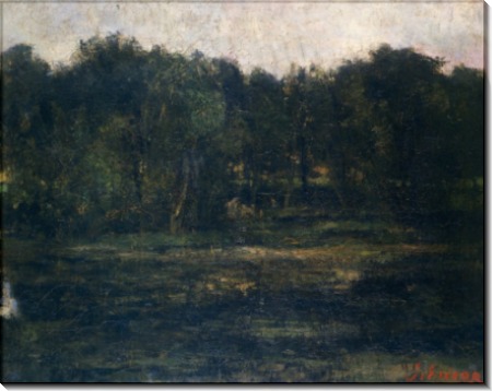 Пруд с тополями 1881 - Энсор, Джеймс
