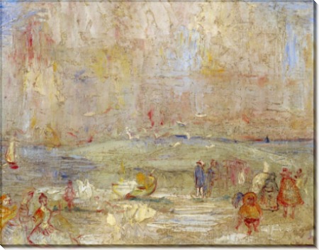 Карнавал на пляже, 1887 - Энсор, Джеймс